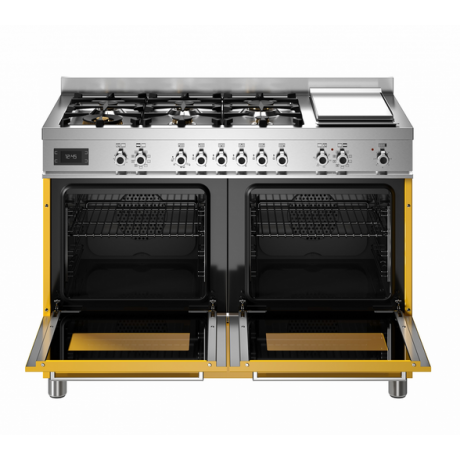 BERTAZZONI PRO12 6G 2E GI T Ηλεκτρική Κουζίνα με Εστίες Αερίου & grill Teppanyaki 120cm Κίτρινο BERTAZZONI PRO12 6G 2E GI T Ηλεκτρική Κουζίνα με Εστίες Αερίου & grill Teppanyaki 120cm Κίτρινο